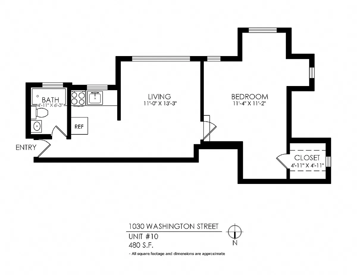 Floor plan 1 Bedroom