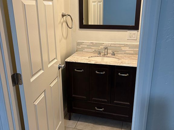 Bathroom vanity.