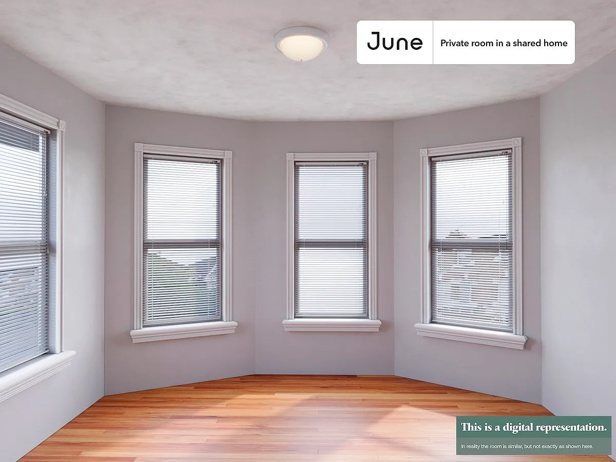 Queen bedroom in 6 bed/2 bath home in Allston #1235 A — Photo 2