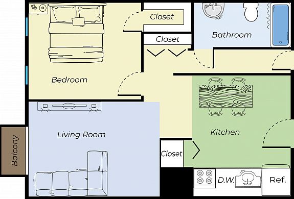 1 bedroom 1 bedroom