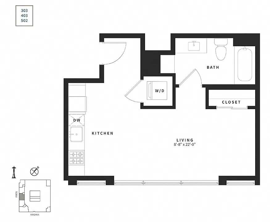 Floor plan Studio S3