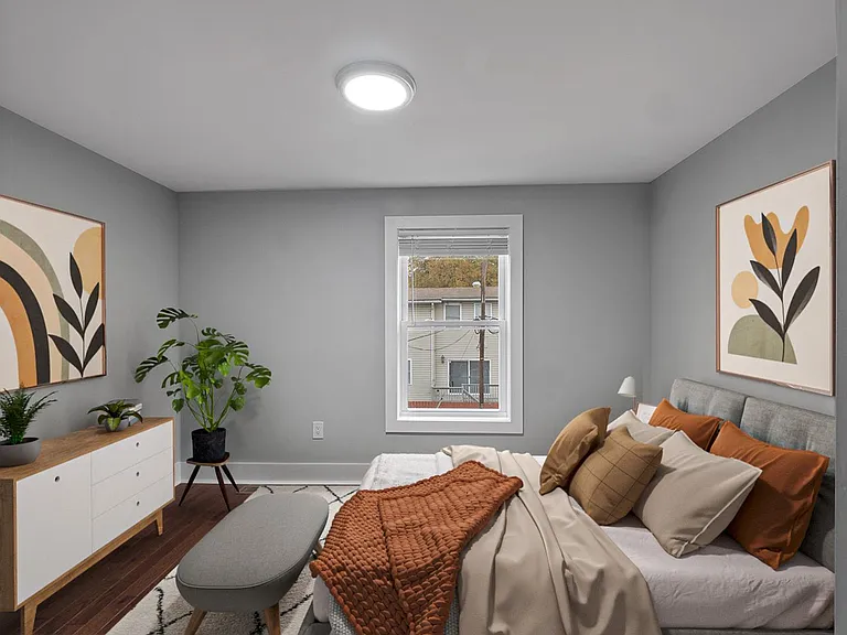 Bedroom 3. This image shows a virtually furnished space. Bedrooms come unfurnished.