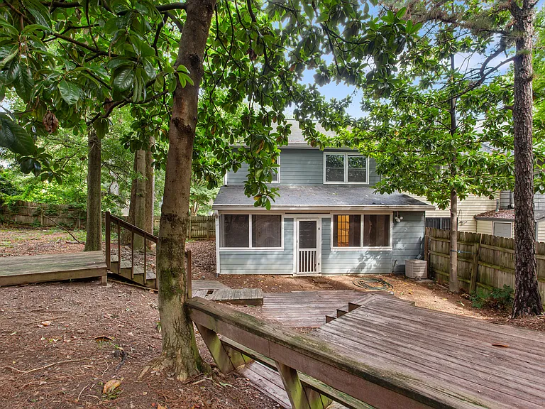 Giant Fenced backyard