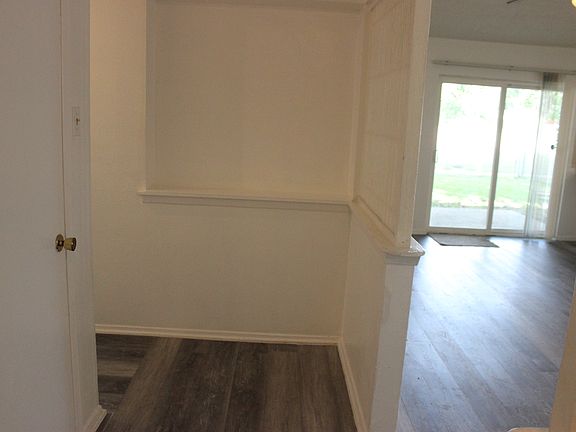 entry hall looking into den