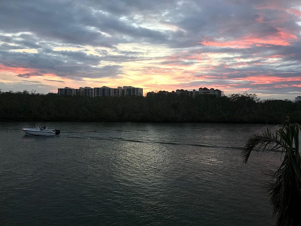 Sunset over Collier Creek from the lanai