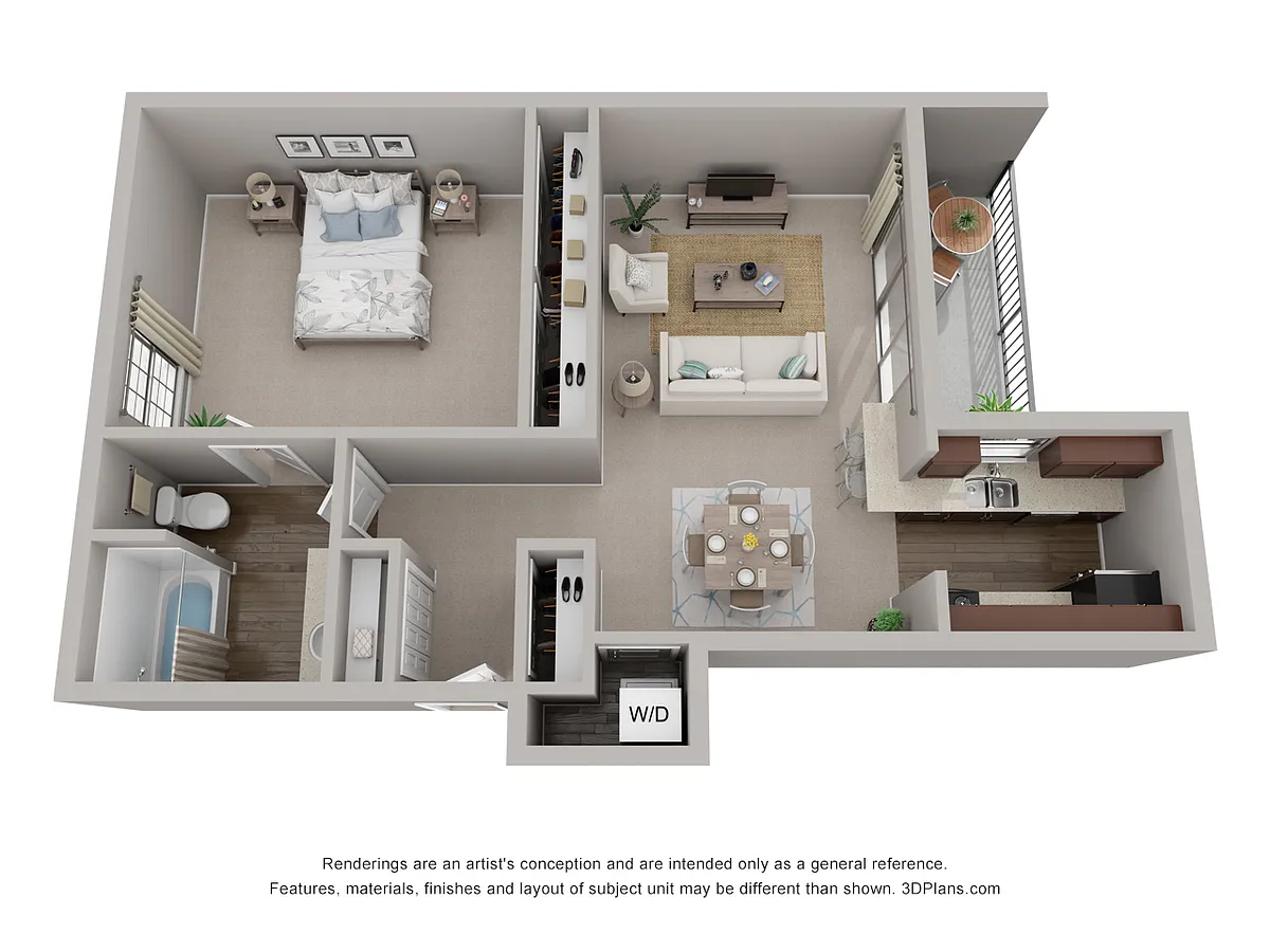 Floor plan CLASSIC 1x1 FLOOR PLAN