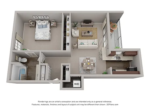 Floor plan 1X1