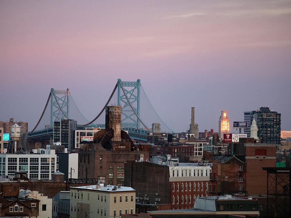 Picture taken from living room window at sunset!