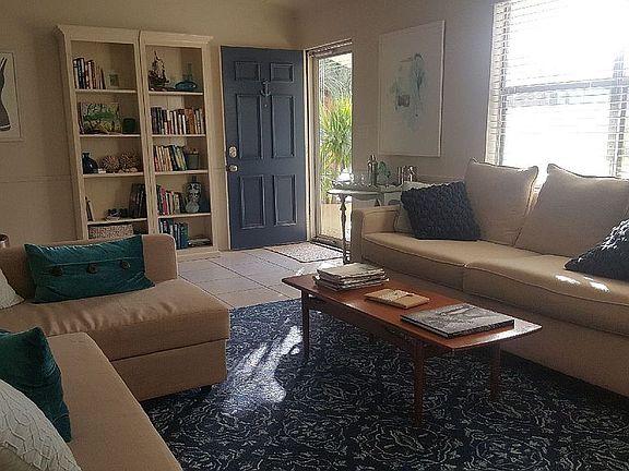 Tiled floors throughout