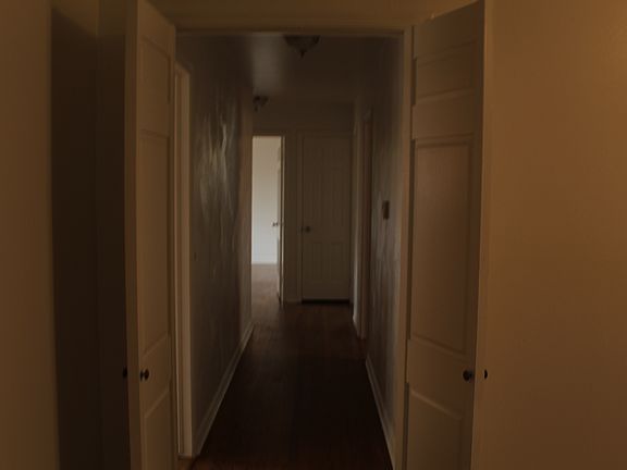 Hallway taken from master doorway looking towards the living room (front of the house)
