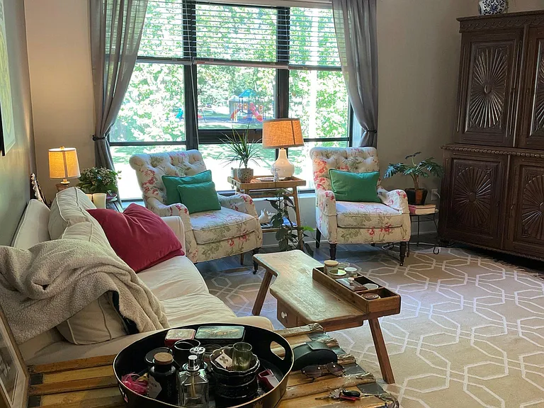 Living Room & View of Park