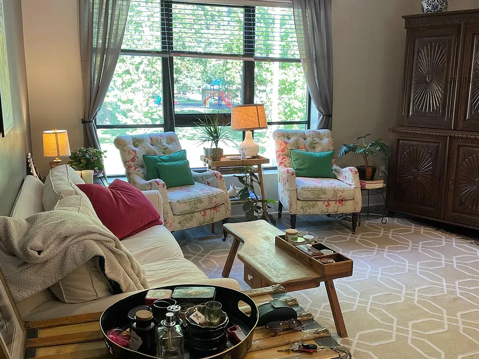 Living Room & View of Park
