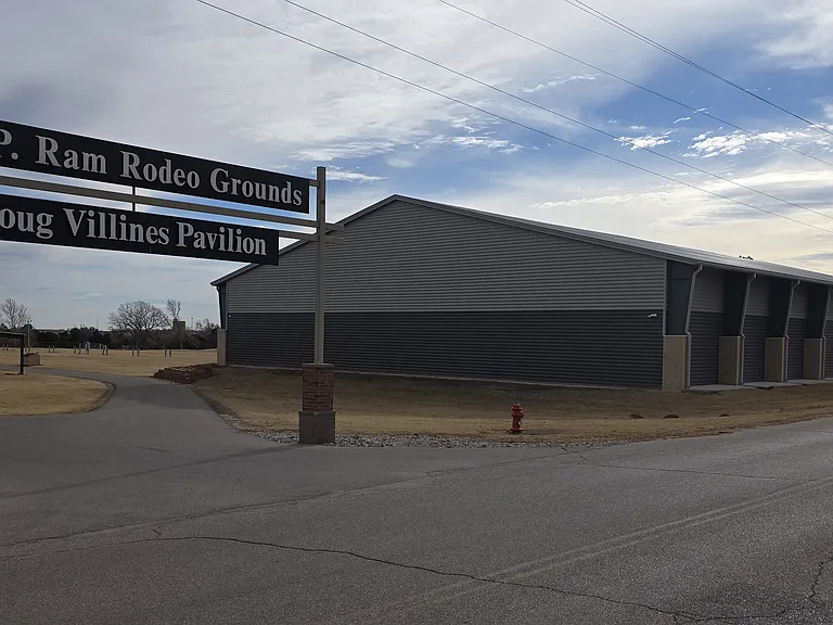 Rodeo grounds by the soccer fields in Rader Park