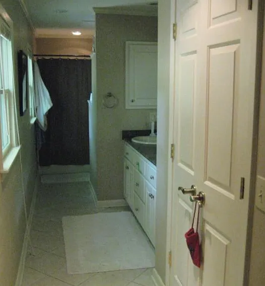 Master bath. 
2 large closets in master suite