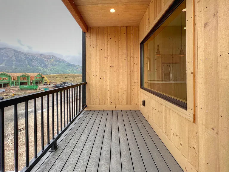 Balcony space off of the living room