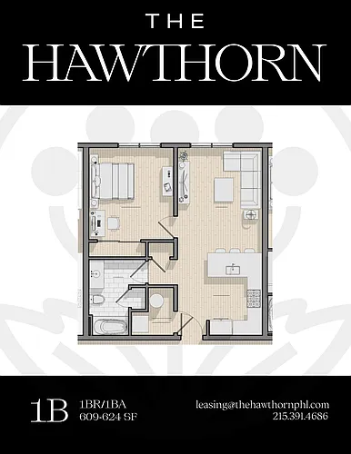 Floor plan 1B
