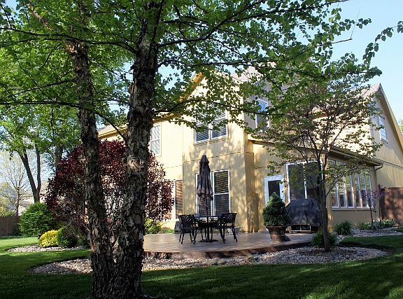 Beautifully landscaped yard