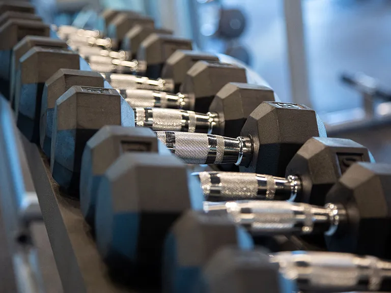 Fitness Center with Weights