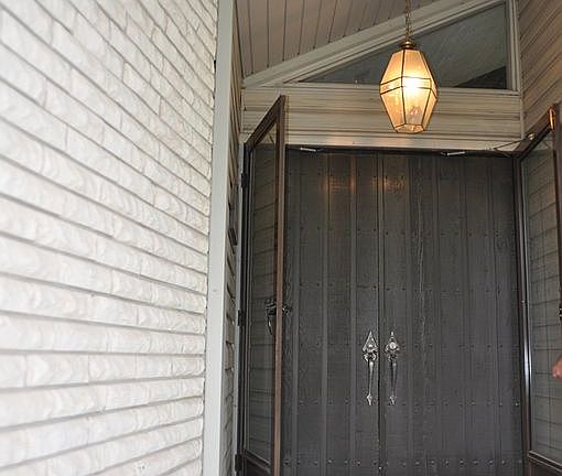 Front French doors