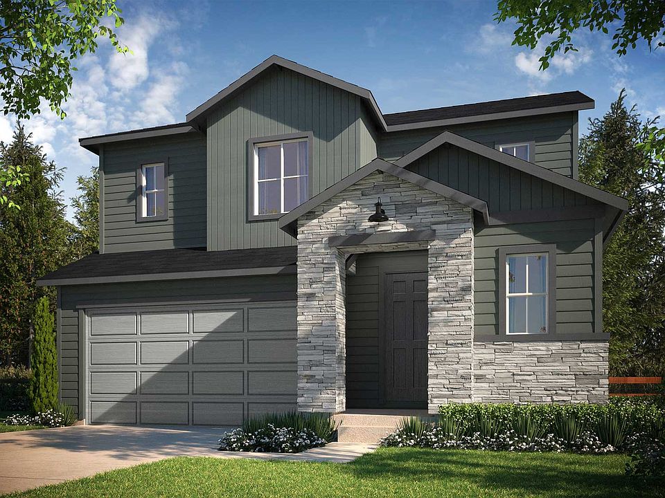 Example of Residence 3501 Farmhouse Style Exterior - Colors will vary on actual home