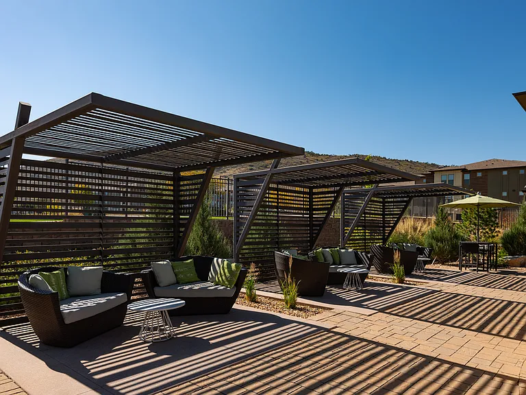 Poolside Sun Deck And Lounge Area