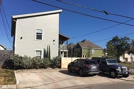 Off street parking, fenced front yard