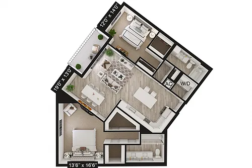 Floor plan B3
