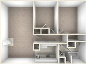 Floor plan BMF - West Furnished