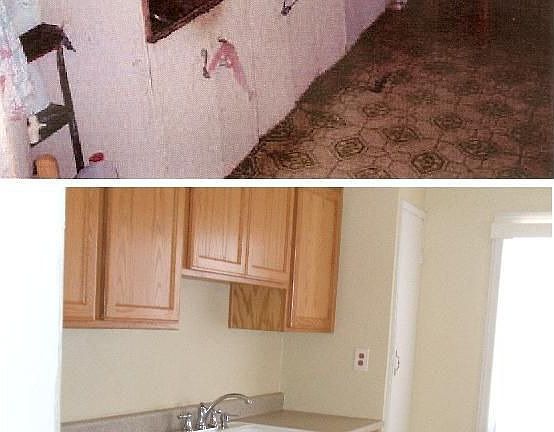Remodel - before/after