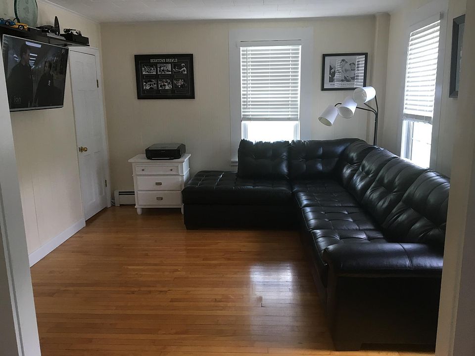 Living room with hardwood floors