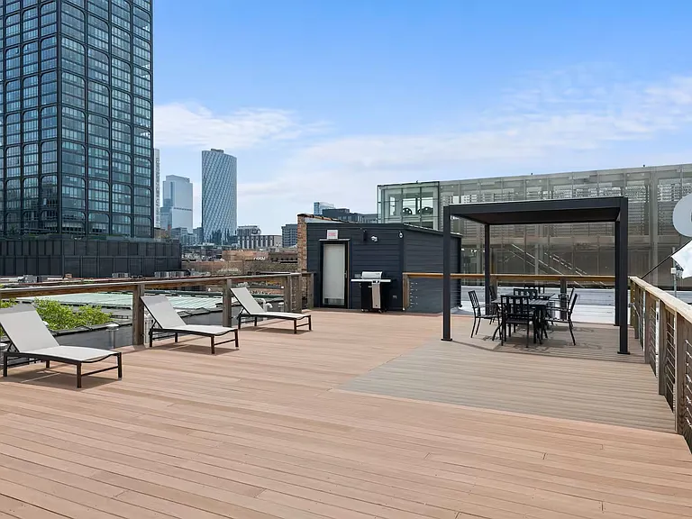 Roof Deck with lounge chairs