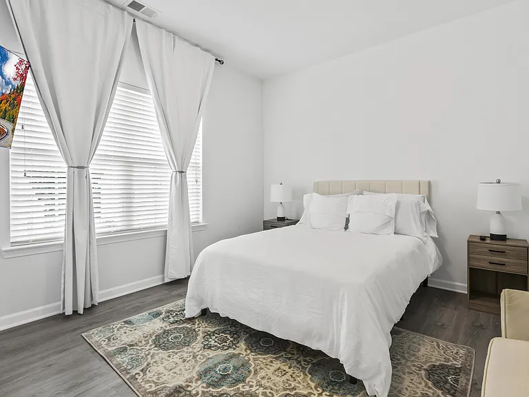 Bedroom 3 (Front Corner View of Full-Size Bed)