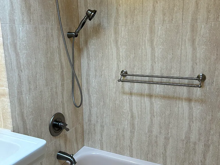 Shower and bathtub