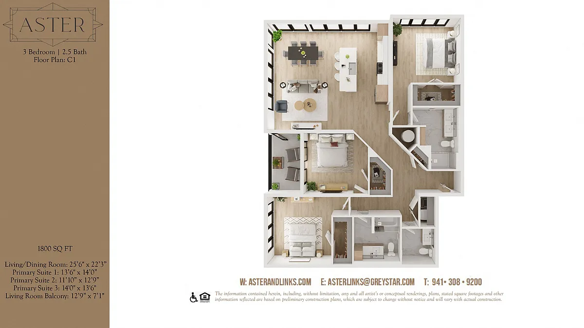 Floor plan Aster C1