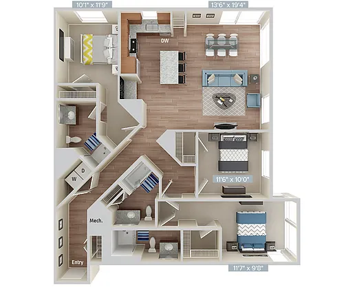Floor plan 513