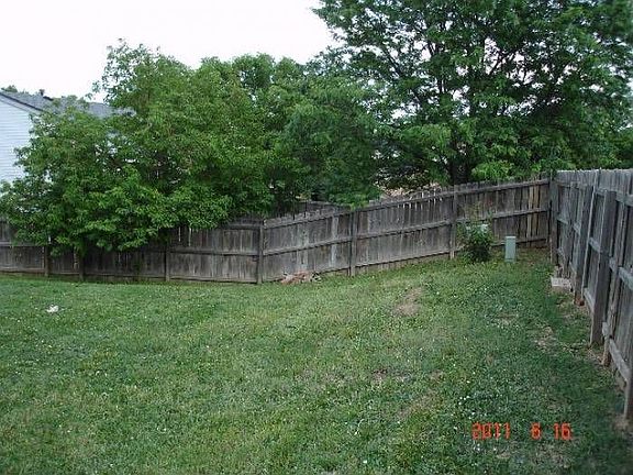 Fenced yard