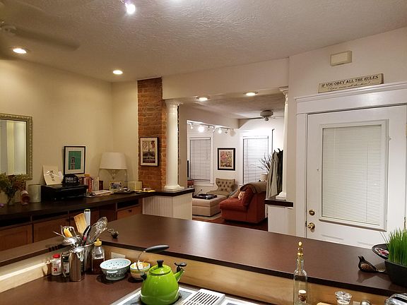 view from open kitchen