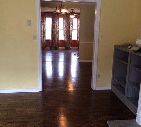 Living room to eating area to den