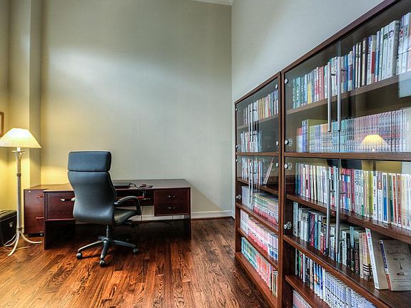 Formal living/study welcomes you into the home.