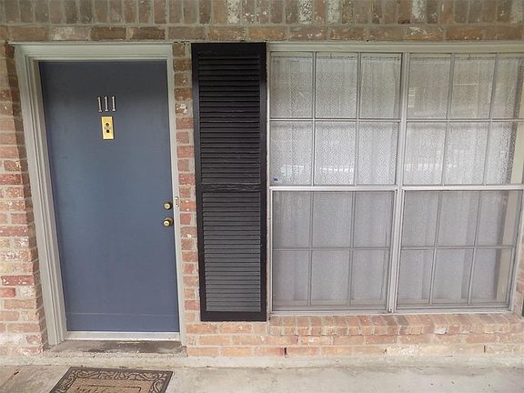 Close up View of Front Door to Until 111
