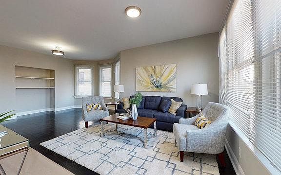 Open space living room and dining room