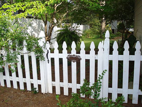 Private, fenced backyard.