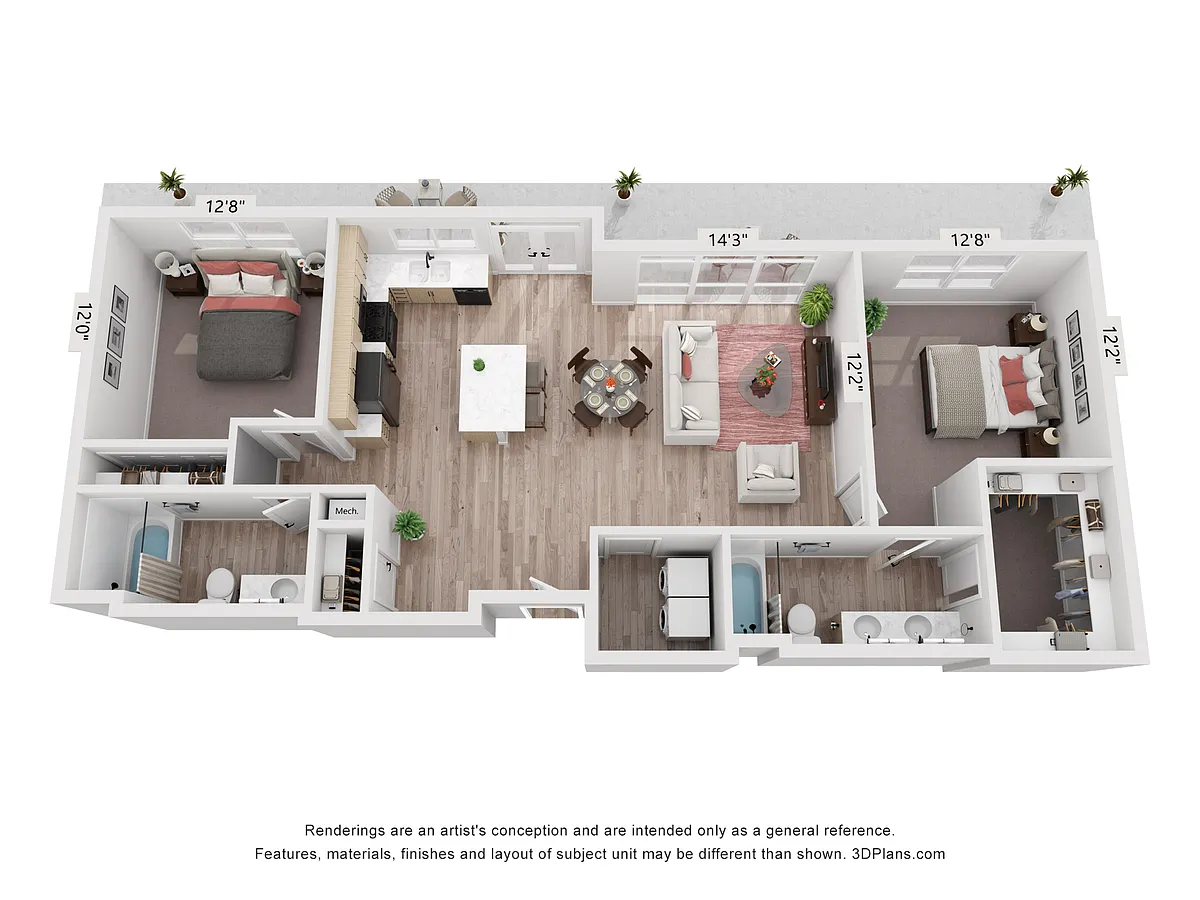 Floor plan Emerald Penthouse