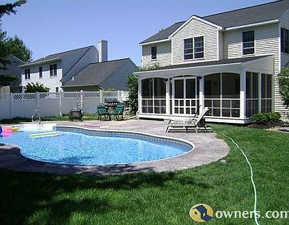 larged fenced in yard