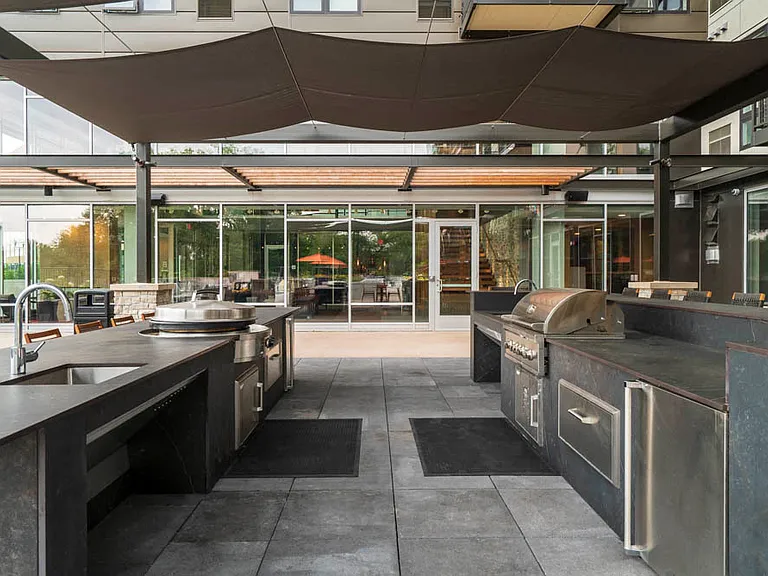 Our outdoor kitchen makes grilling and entertaining effortless.