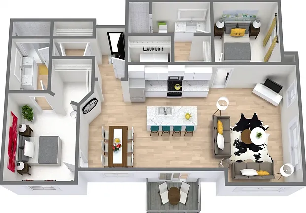 2 Bedroom Floor Plan 2 Bedroom Floor Plan