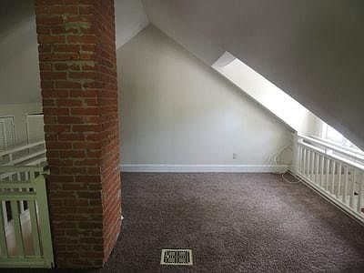 Upstairs are for desk, yoga, dressers