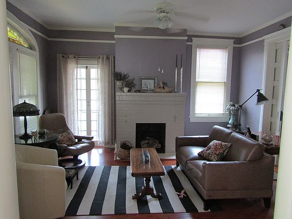 gas fireplace /french doors