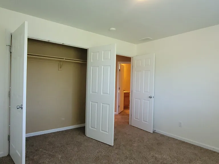 Closet doors open