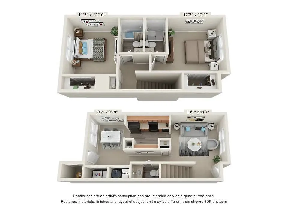 Floor plan Renovated Townhome